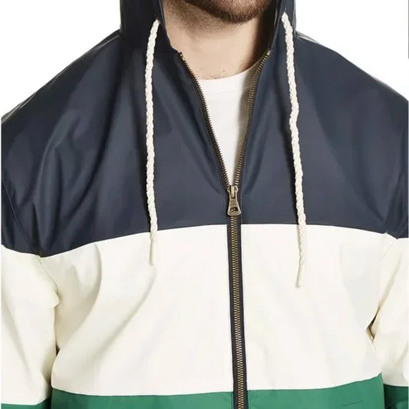 Weatherproof Vintage - Mens Hooded Short Windbreaker Jacket - Picture 5 of 8